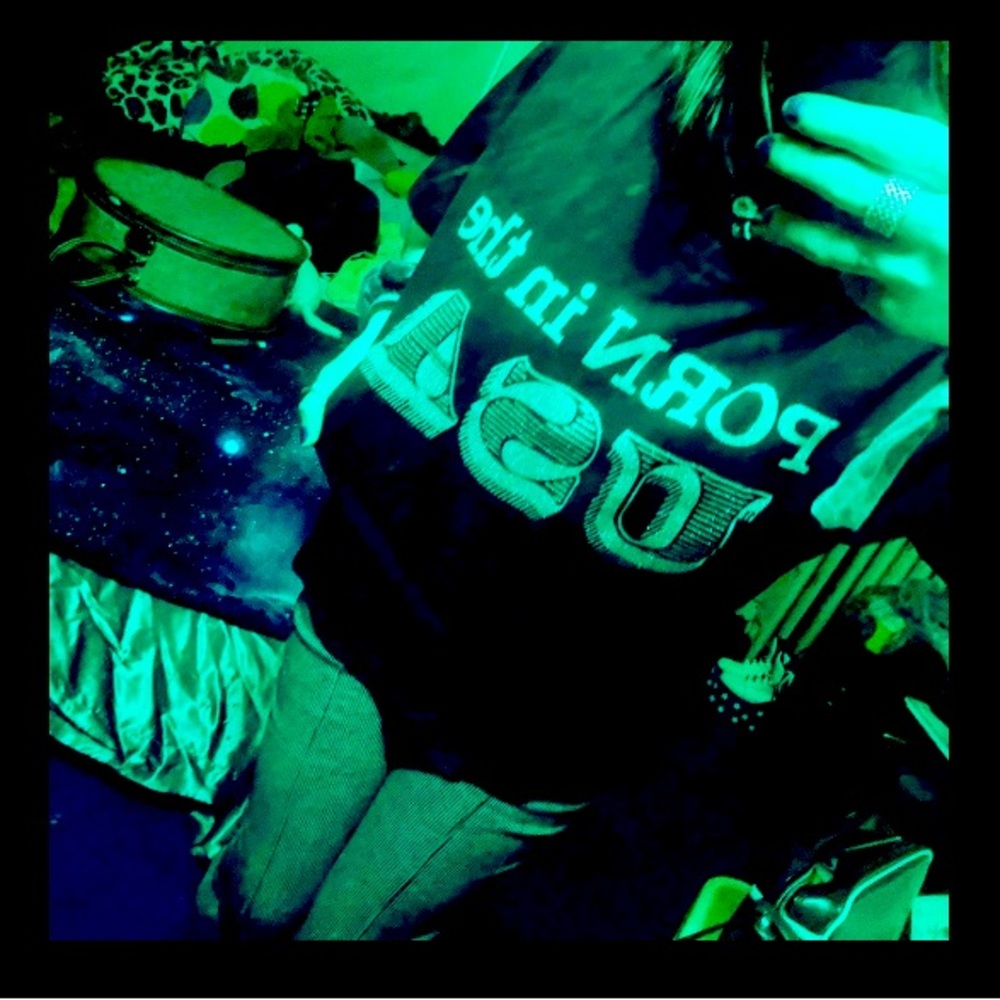 Jeremy Scott  Porn In The USA T-Shirt Glitter
